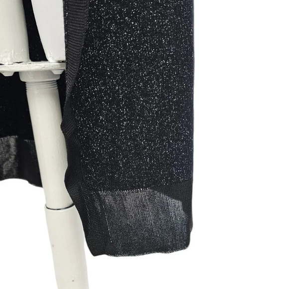 Rag & Bone Womens Black Metallic Longline Cardigan Size Small Wool Blend - Picture 6 of 9